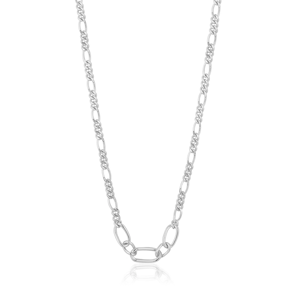 Ania Haie "Silver Figaro Chain" Necklace