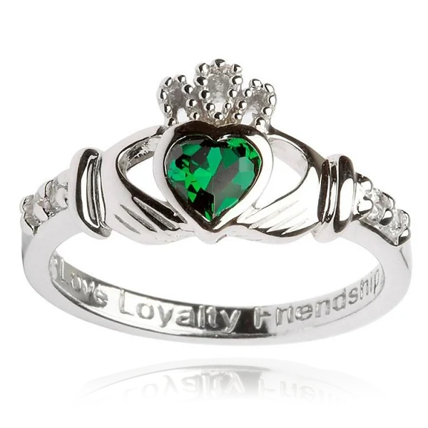 Claddagh May Birthstone Ring – Callaghan Jewellers