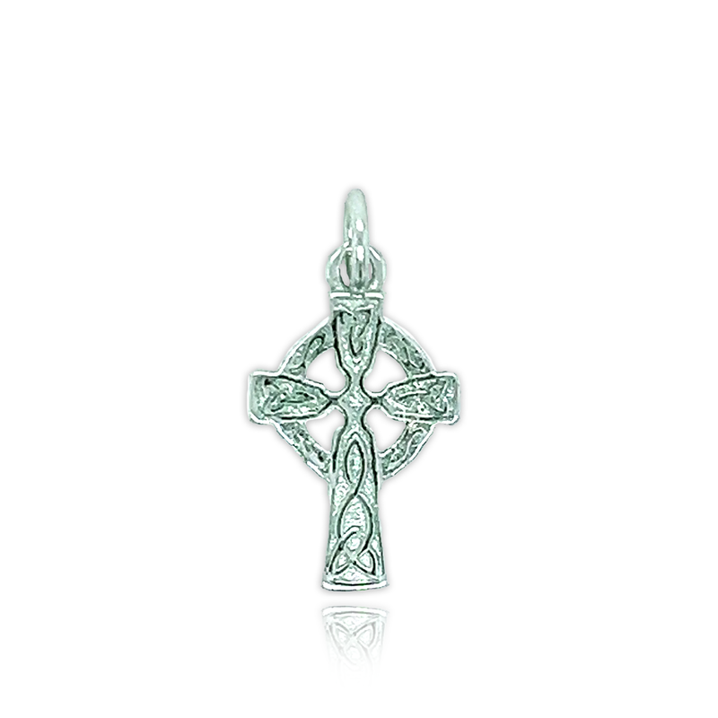 First Communion Sterling Silver Celtic Cross Necklace