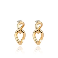 Rebecca Yellow Gold Chain Stud Earrings