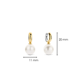 Sterling-Silver-Gold-Plated-Pearl-Drop-Earrings-measurements 20mm x 11mm