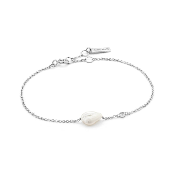 Ania - Haie - silver - and - pearl - necklace