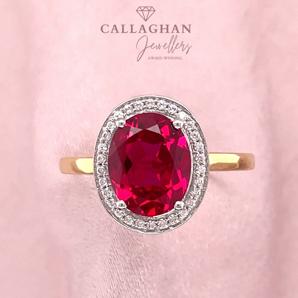 9ct Yellow Gold and Ruby Dress Ring