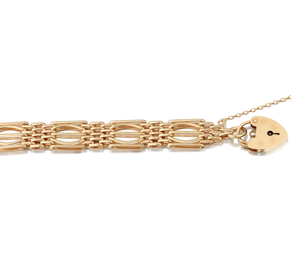 9ct Gold Handmade Gate Bracelet