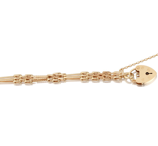 9ct Gold Handmade Gate Bracelet