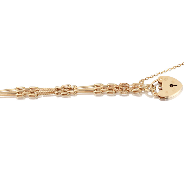 9ct Gold Handmade Gate Bracelet