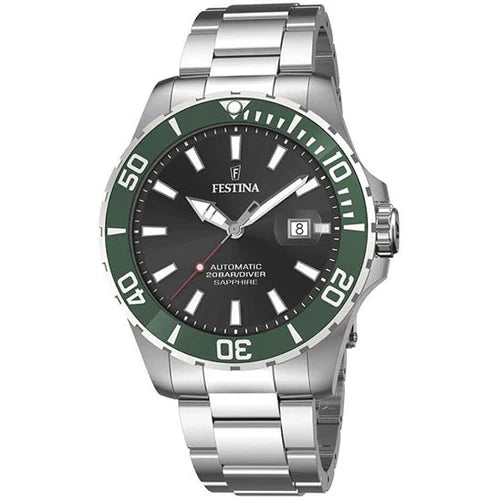 FESTINA GREEN STEEL WATCH