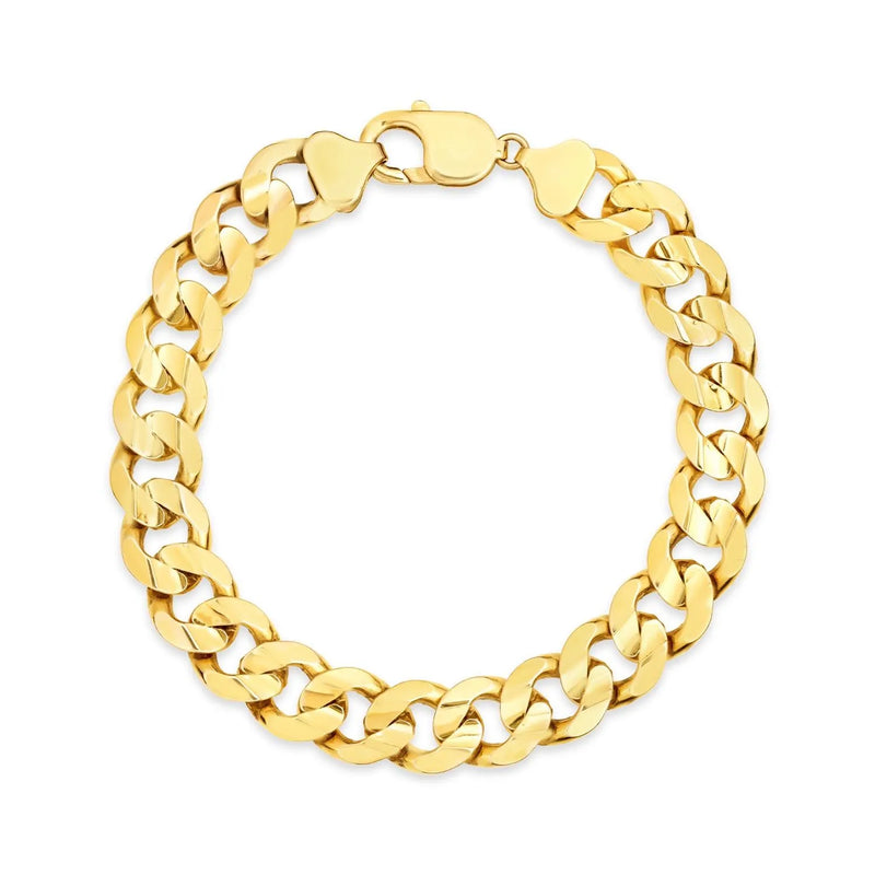 9 carat Yellow Gold Curb Link Chain Bracelet