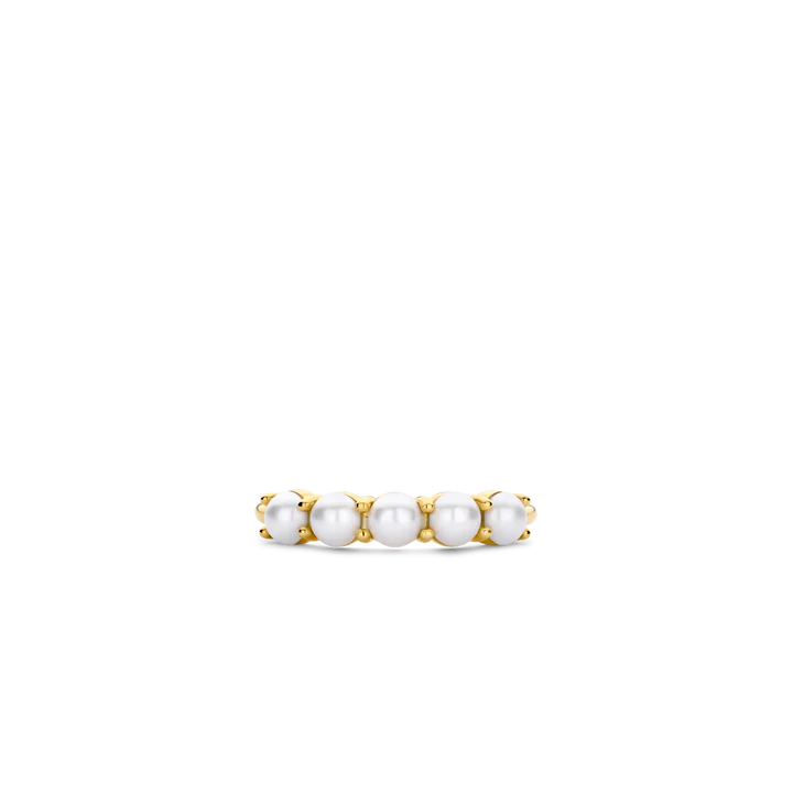 TI SENTO gold-plated ring
