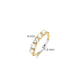 TI SENTO gold-plated ring