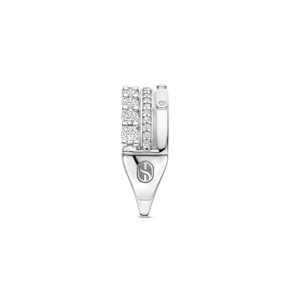 TI SENTO platinum-plated silver Ring