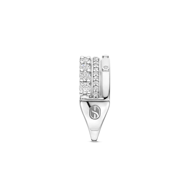 TI SENTO platinum-plated silver Ring
