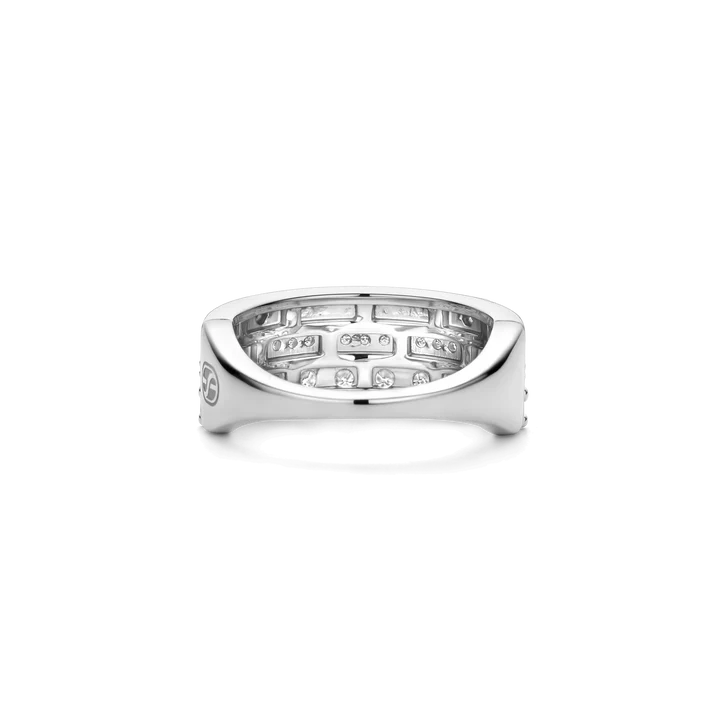 TI SENTO platinum-plated silver Ring