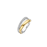 TWO TONE CZ ring