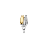 TWO TONE CZ ring