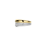 TWO TONE CZ ring