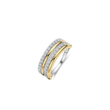 two tone cz ring