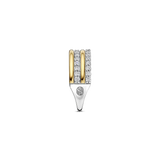 two tone cz ring
