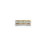 two tone cz ring
