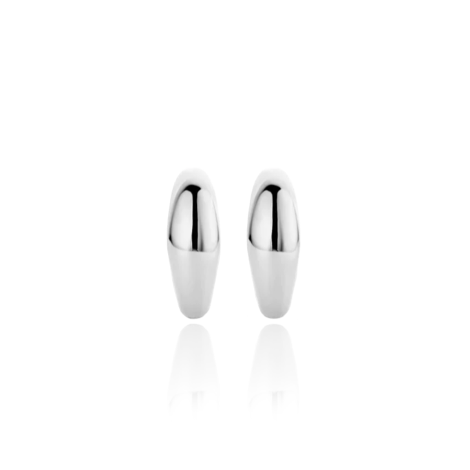 ti sento milano silver huggie earrings