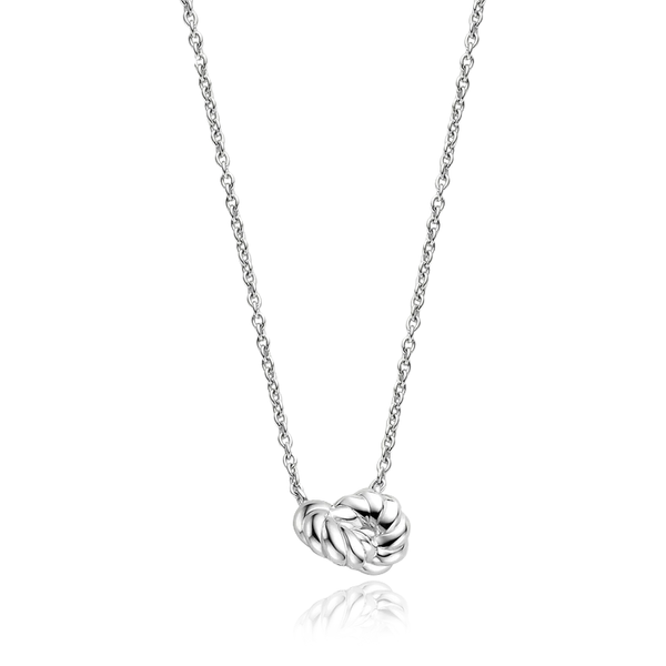 ti sento milano silver knot pendant necklace