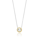 ti sento pearl yellow gold sterling silver necklace