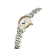 Frederique Constant SLIMLINE LADIES MOONPHASE Ladies yellow silver bracelet white dial cz diamond stines Watch