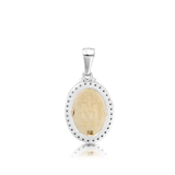 9ct Gold CZ Miraculous Medal