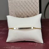 cristallo bracelet cz engraved