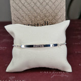 cristallo bracelet cz engraved