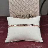 cristallo bracelet cz engraved