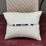 cristallo bracelet cz engraved