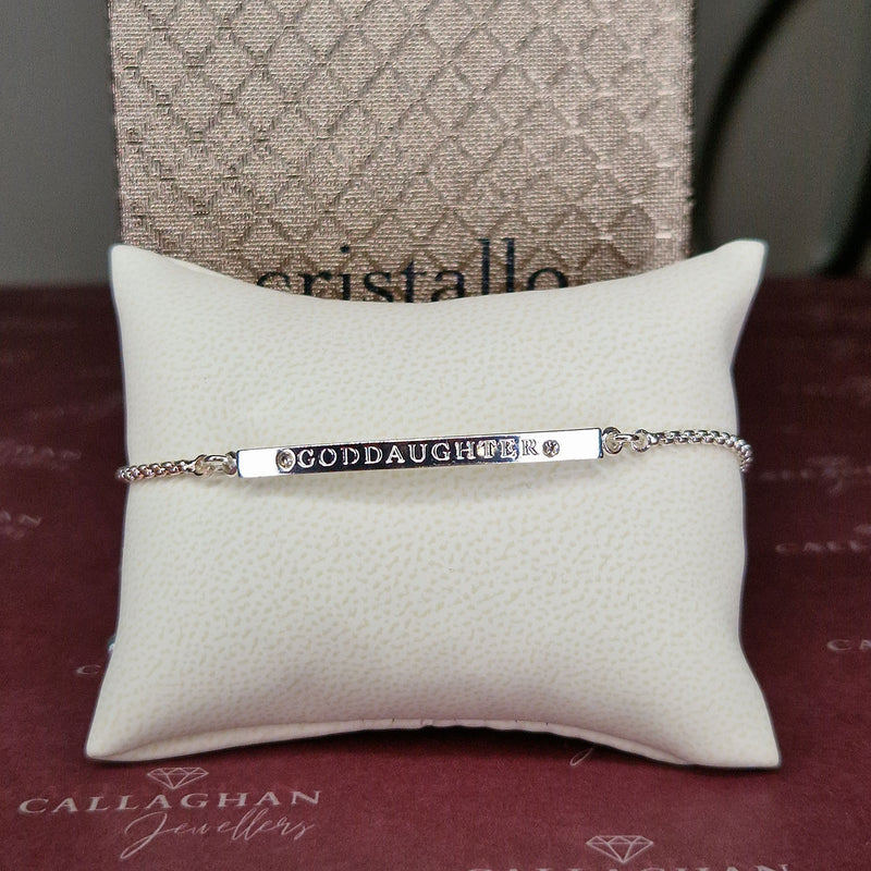 cristallo bracelet cz engraved