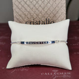 cristallo bracelet cz engraved