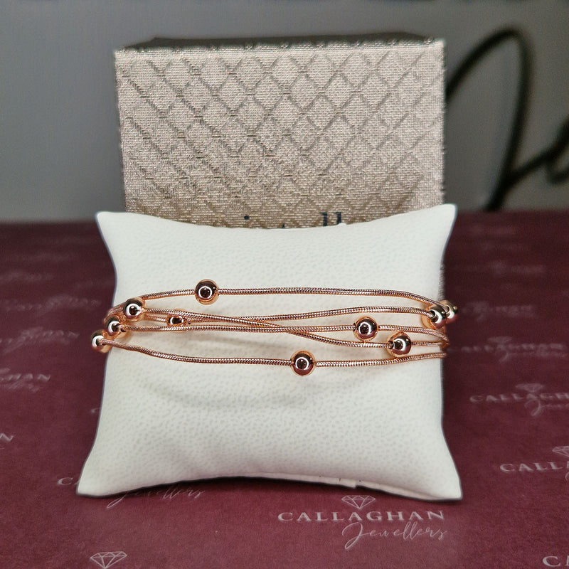 cristallo rose gold bracelet beads