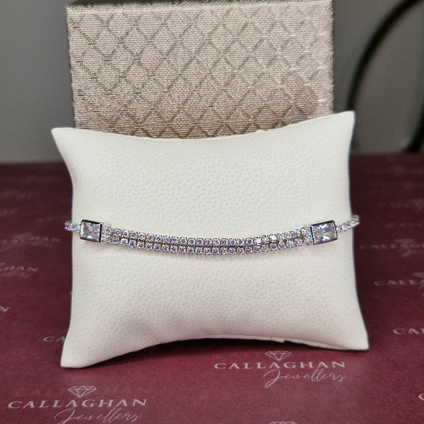 cristallo bracelet silver cz