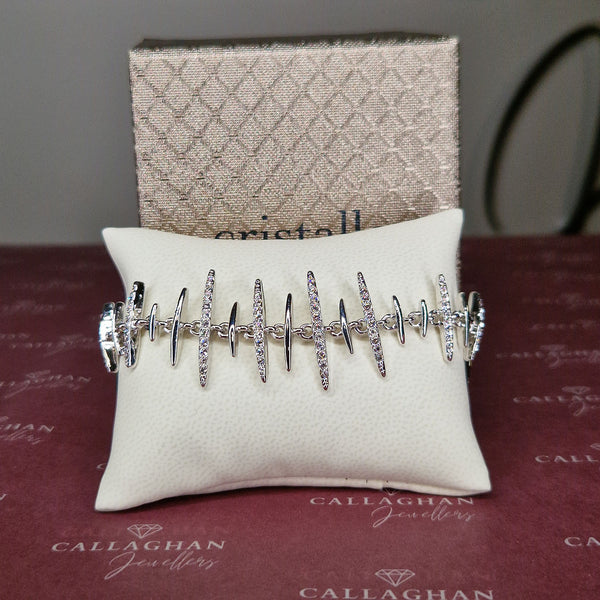 cristallo bracelet cz spikes