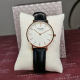 cristallo black white watch