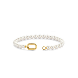 ti sento milano yellow gold pearl bracelet