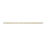 TI SENTO gold-plated silver Tennis Bracelet, a captivating design that celebrates the interplay of silver and yellow gold