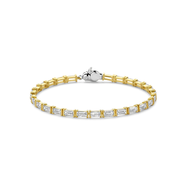 TI SENTO gold-plated silver Tennis Bracelet