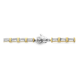 TI SENTO gold-plated silver Tennis Bracelet