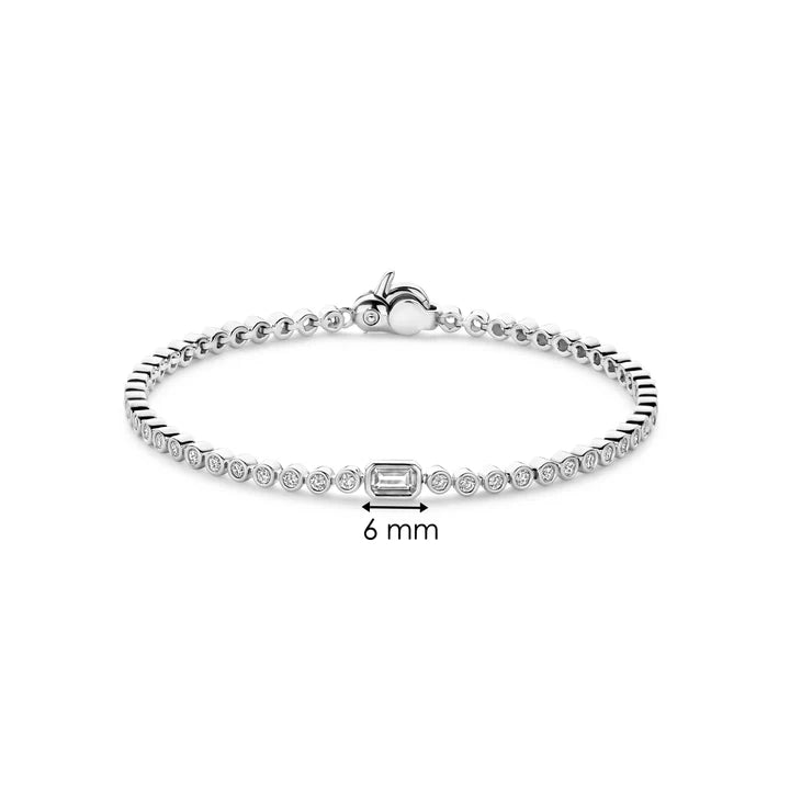 TI SENTO Silver Tennis Bracelet