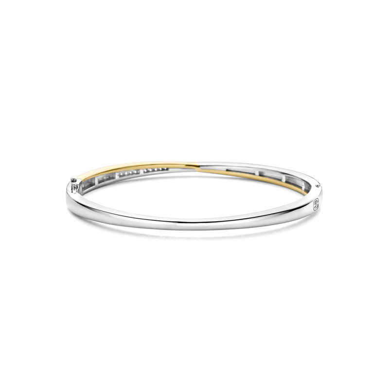 TI SENTO gold-plated silver Bangle Bracelet