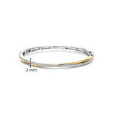 TI SENTO gold-plated silver Bangle Bracelet