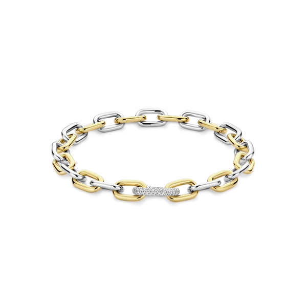 TI SENTO gold-plated silver Chain Link Bracelet