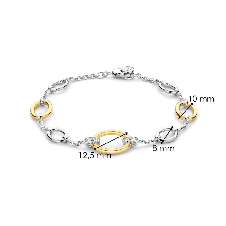 TI SENTO Gold-Plated Silver Bracelet