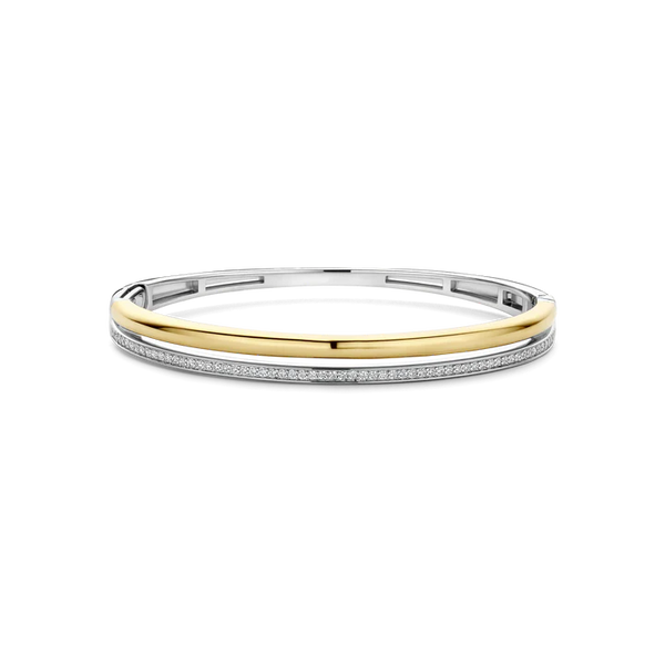 TI SENTO gold-plated silver Bangle