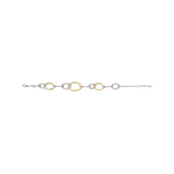  Connected Circle bracelet with 18ct gold vermeil and zirconia 