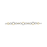 two tone cz bracelet